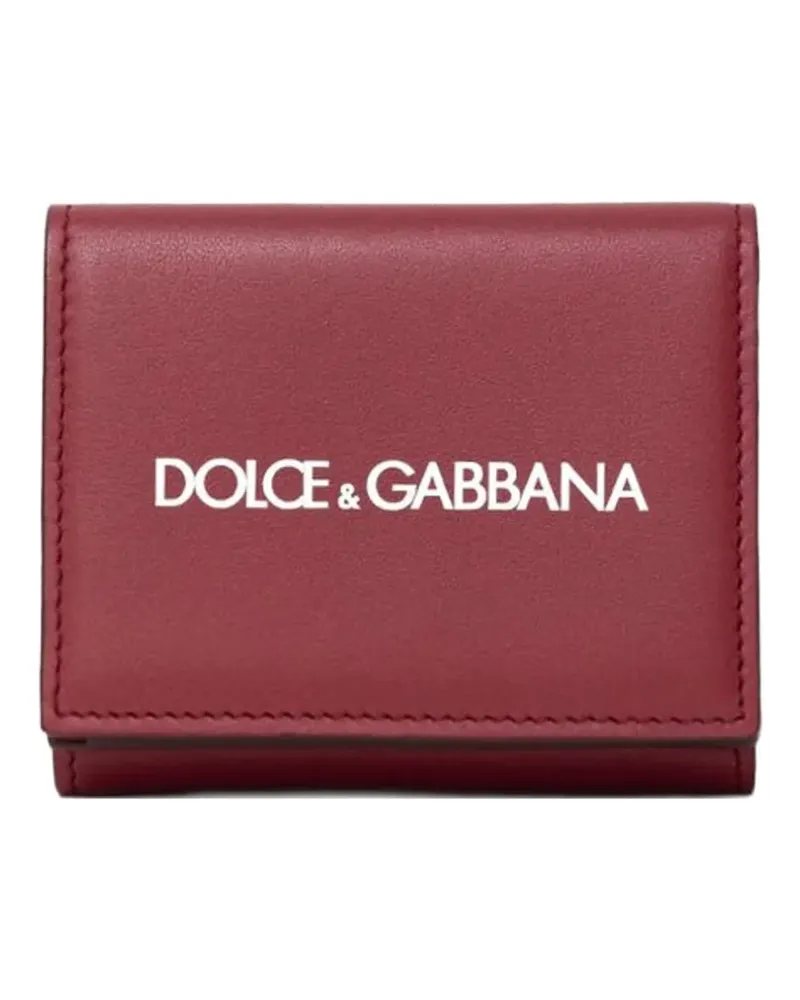 Dolce & Gabbana Portemonnaie mit Logo-Print - Rot Rot