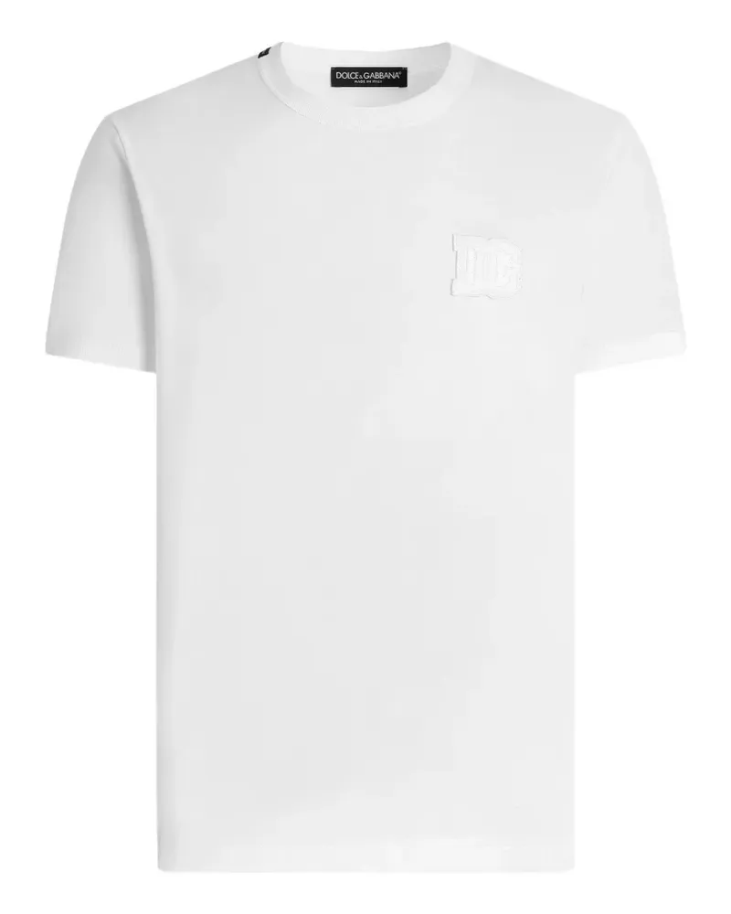 Dolce & Gabbana T-Shirt mit Applikation - Weiß Weiß