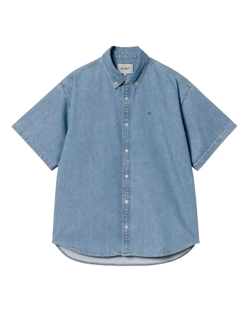 Carhartt WIP Kurzärmeliges Lucas Jeanshemd - Blau Blau