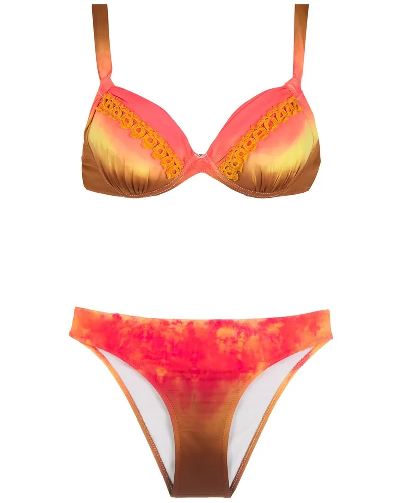 Amir Slama Bestickter Bikini - Mehrfarbig Mehrfarbig