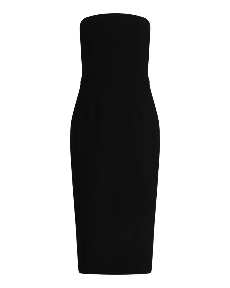 Dolce & Gabbana Midikleid aus Wollkrepp - Schwarz Schwarz