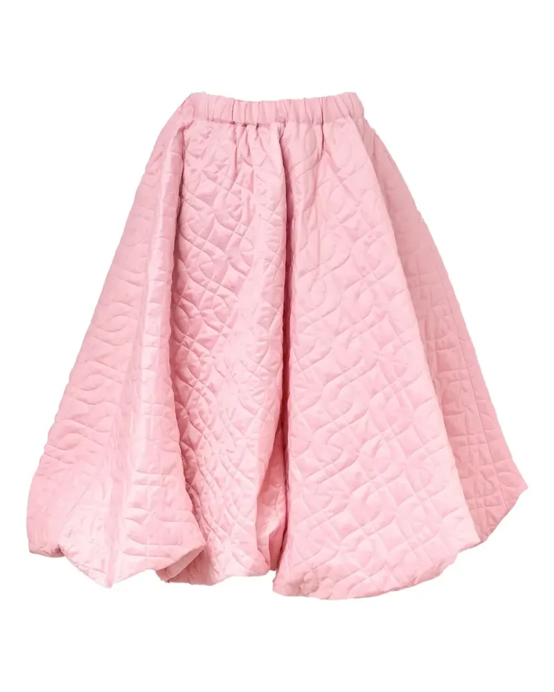 Noir Kei Ninomiya quilted midi skirt - Rosa Rosa
