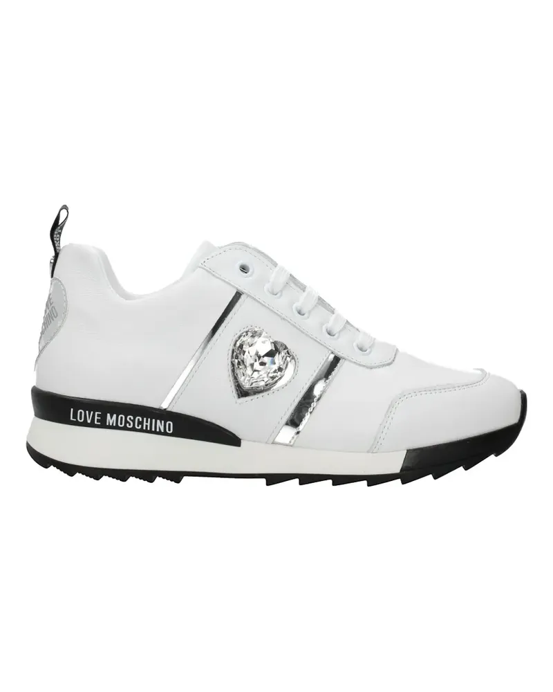 Moschino lace-up round-toe sneakers - Weiß Weiß