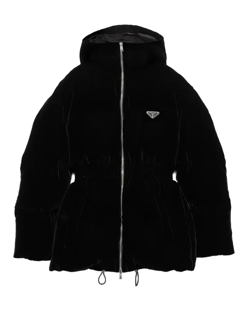 Prada velvet down jacket - Schwarz Schwarz