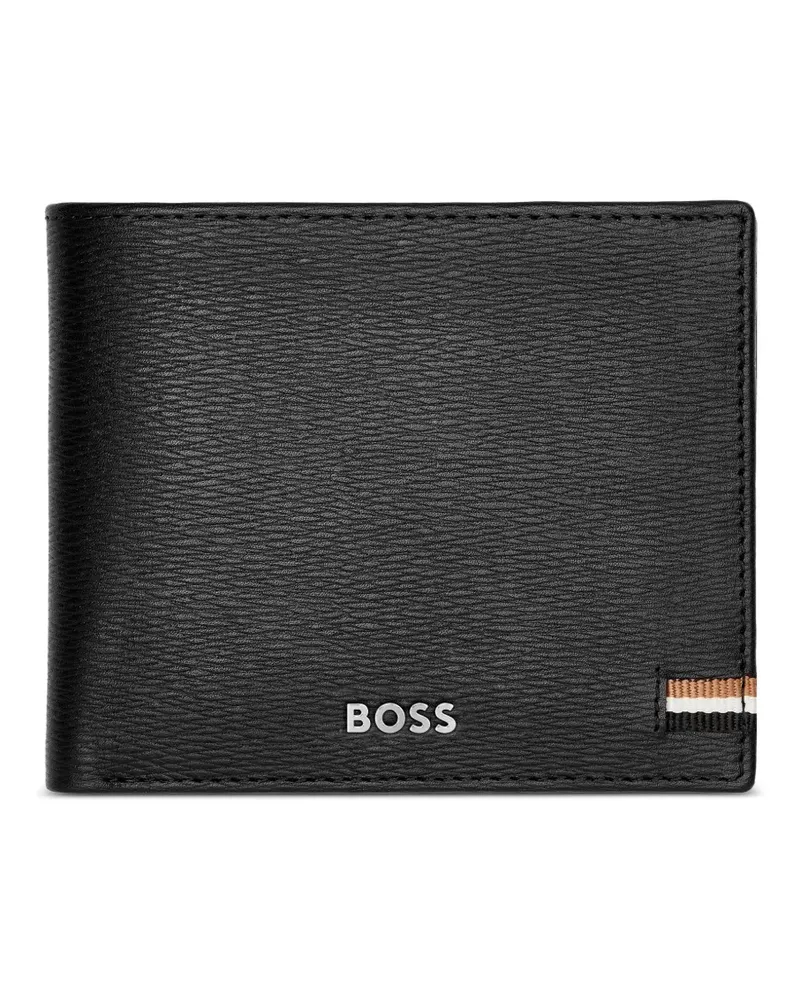 HUGO BOSS Portemonnaie mit Logo-Print - Schwarz Schwarz
