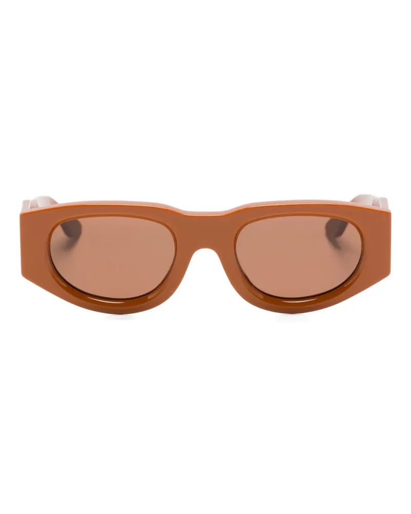 Thierry Lasry Dopamy Sonnenbrille mit ovalem Gestell - Orange Orange