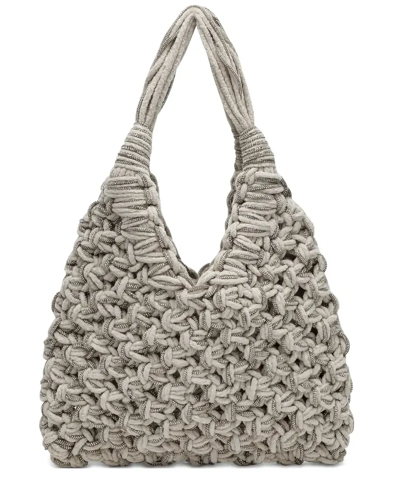 HIBOURAMA Vannifique Tote Bag mit Kristallen - Nude Nude