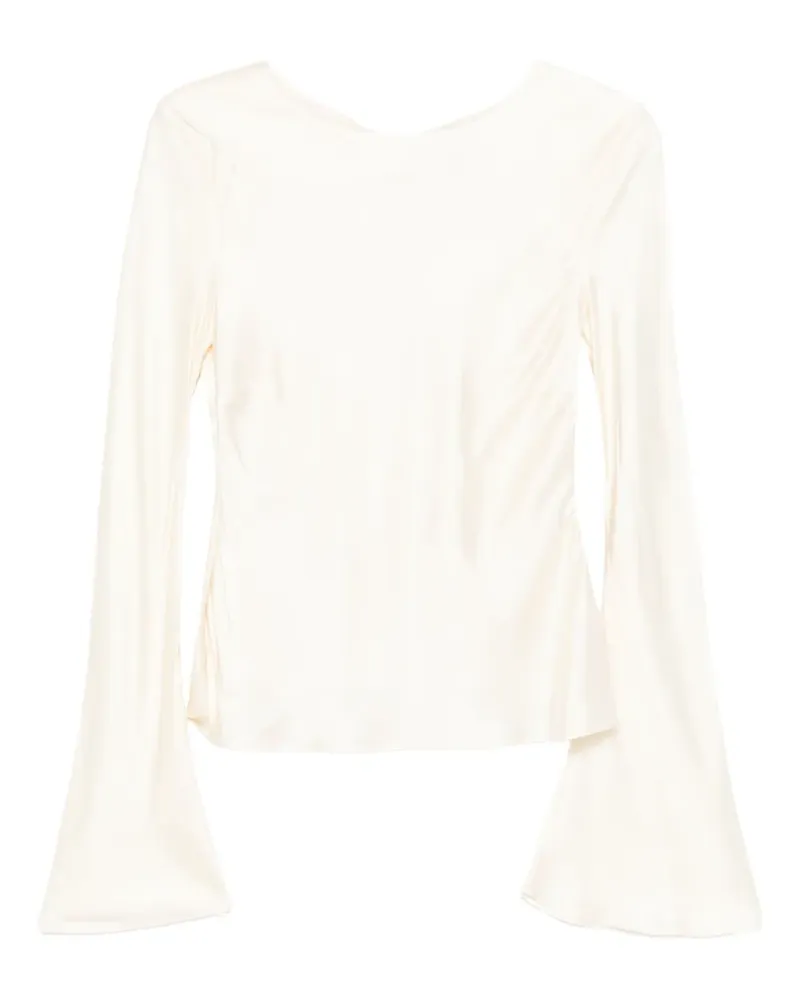 Ganni Klassische Bluse - Nude Nude