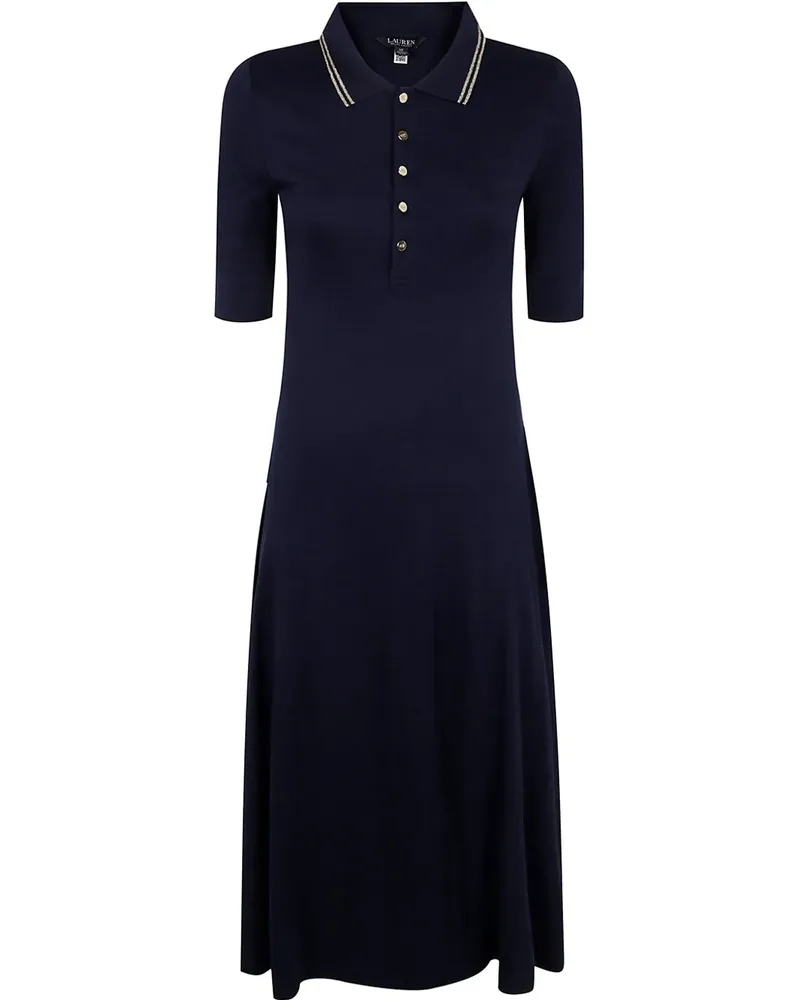 Ralph Lauren Kleid mit Poloshirtkragen - Blau Blau