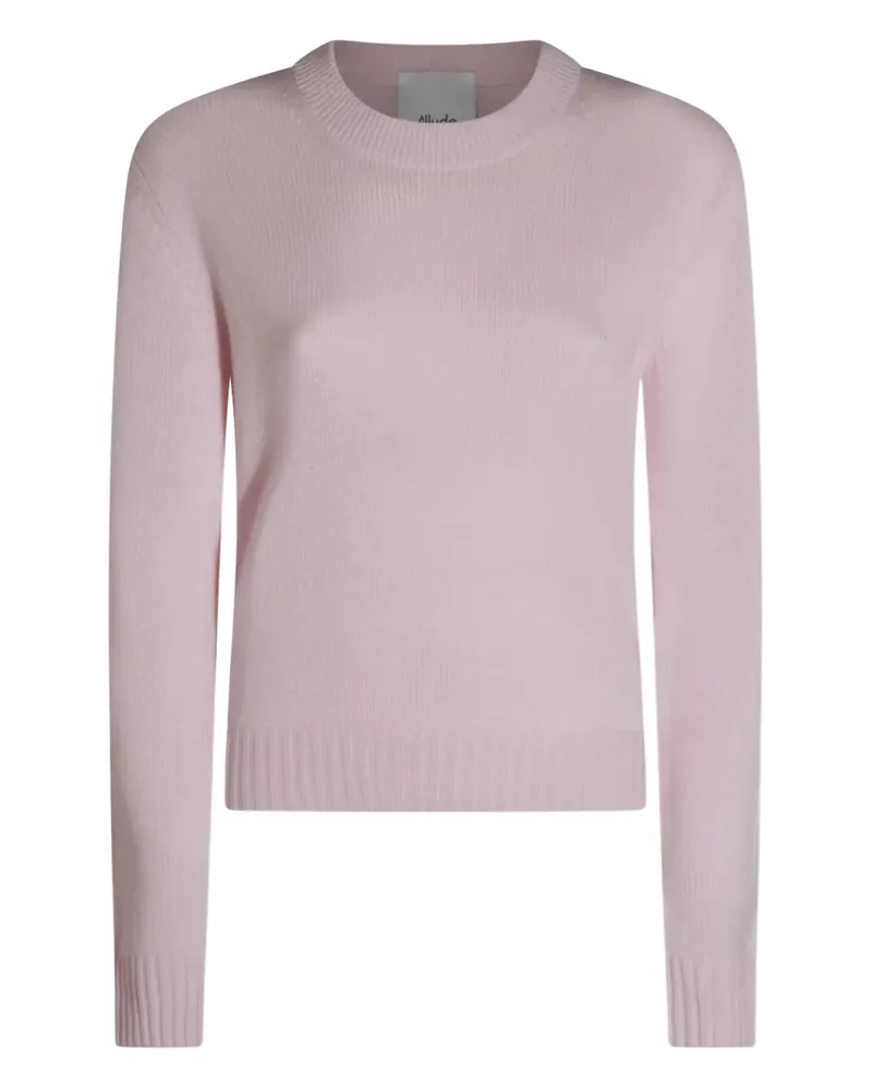 ALLUDE Kaschmirpullover mit Rundhalsausschnitt - Rosa Rosa