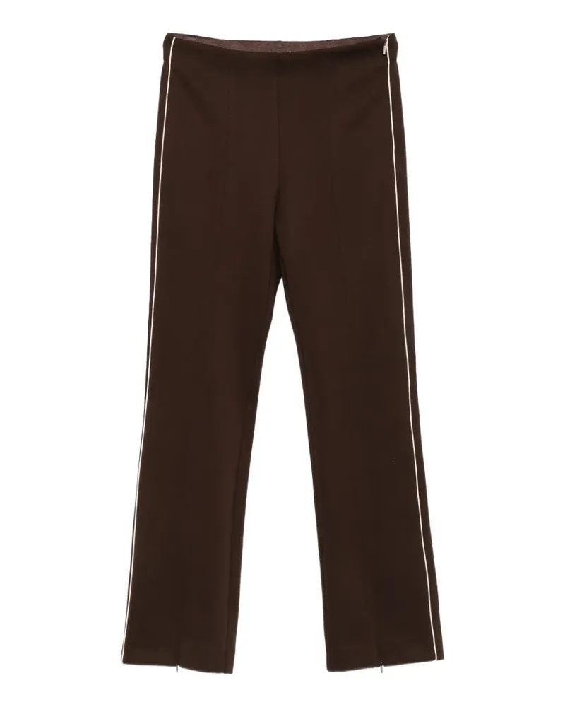Max Mara MMLFumetto Hose mit Seitenstreifen - Braun Braun