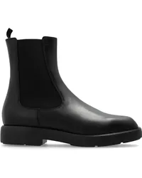 Emporio Armani Stiefeletten aus Leder Schwarz