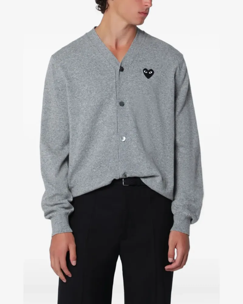 Comme des Garçons Cardigan mit V-Ausschnitt - Grau Grau
