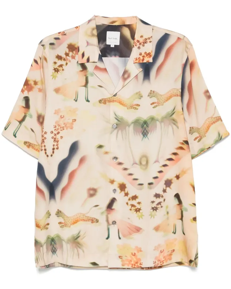 Paul Smith Hemd mit Lumiere-Print - Nude Nude