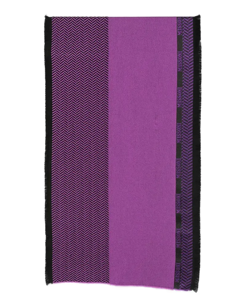 Missoni Schal mit Zickzackmuster - Violett Violett