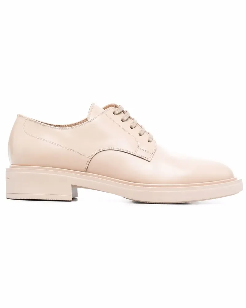 Gianvito Rossi Oxford-Schuhe aus Leder - Nude Nude