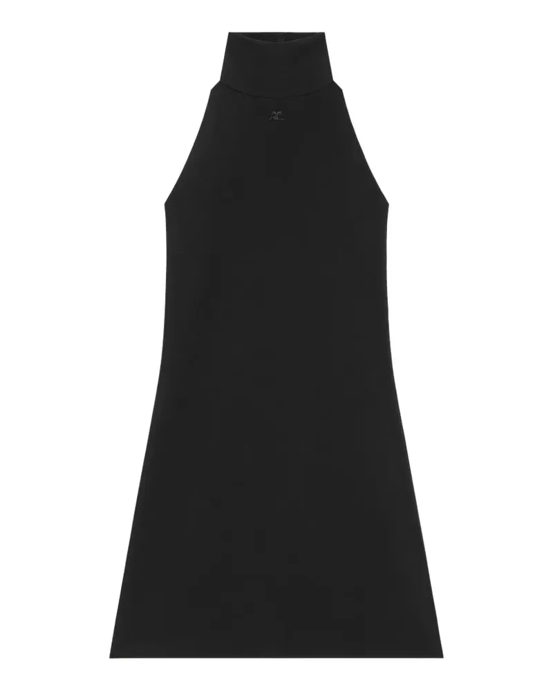 Courrèges Minikleid mit Neckholder - Schwarz Schwarz