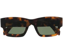 Eckige Sonnenbrille in Schildpattoptik
