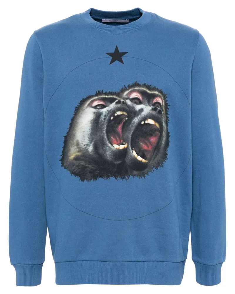 Givenchy Sweatshirt mit grafischem Print - Blau Blau