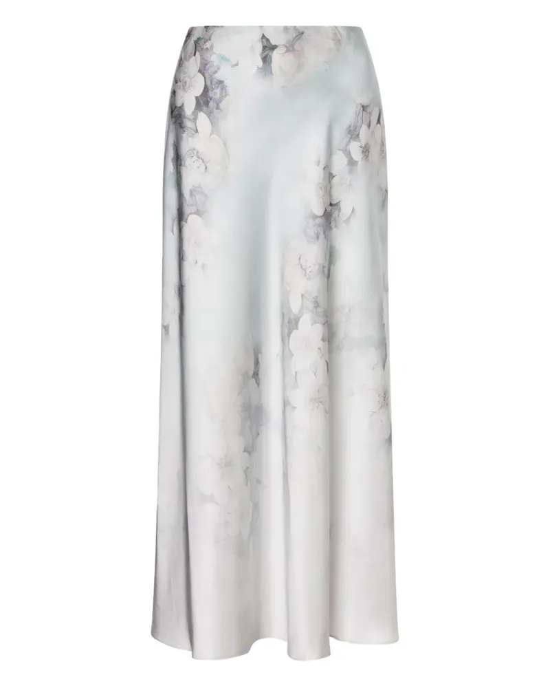 Alberta Ferretti Midirock aus Satin - Grau Grau