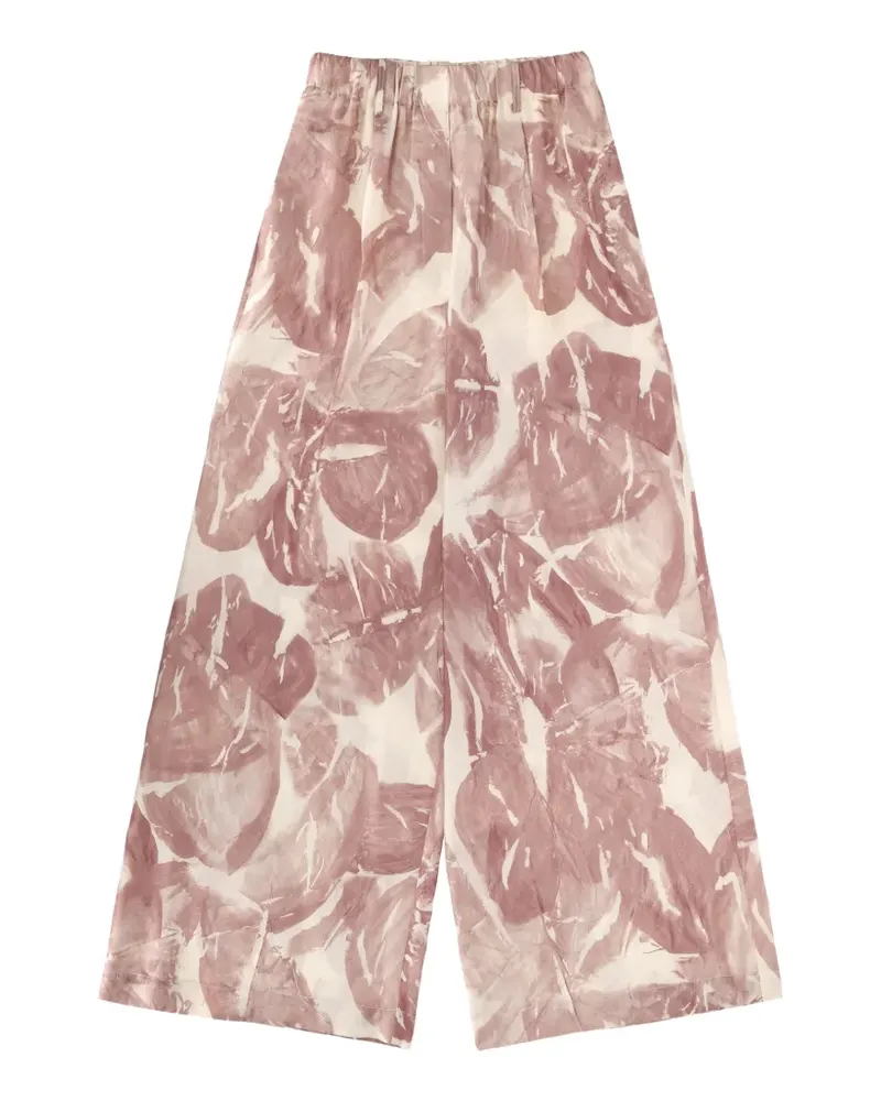 ALYSI elastic-waistband trousers - Nude Nude