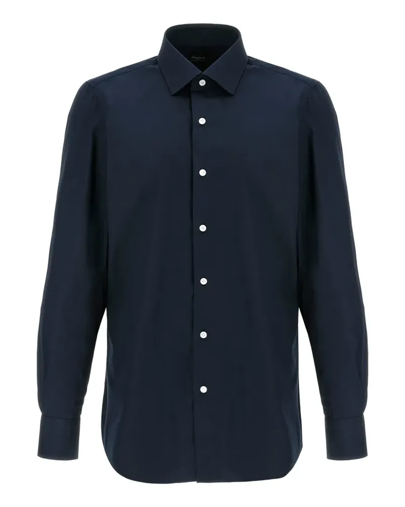 Finamore 1925 Klassisches Hemd - Blau Blau