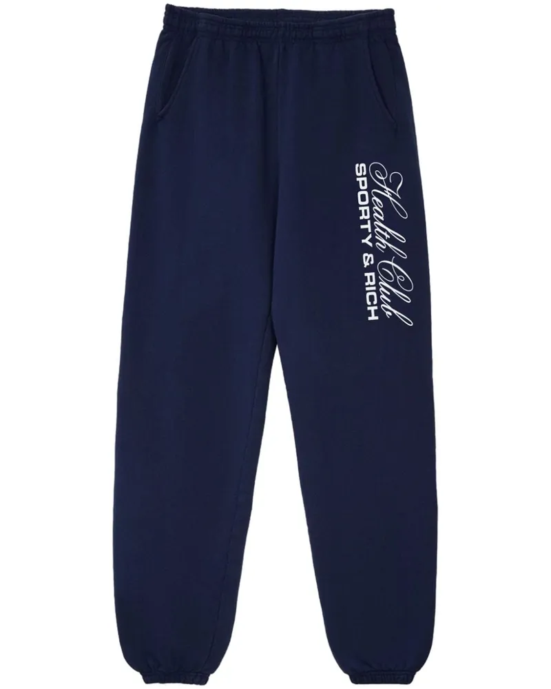 SPORTY & RICH Made In USA Jogginghose - Blau Blau