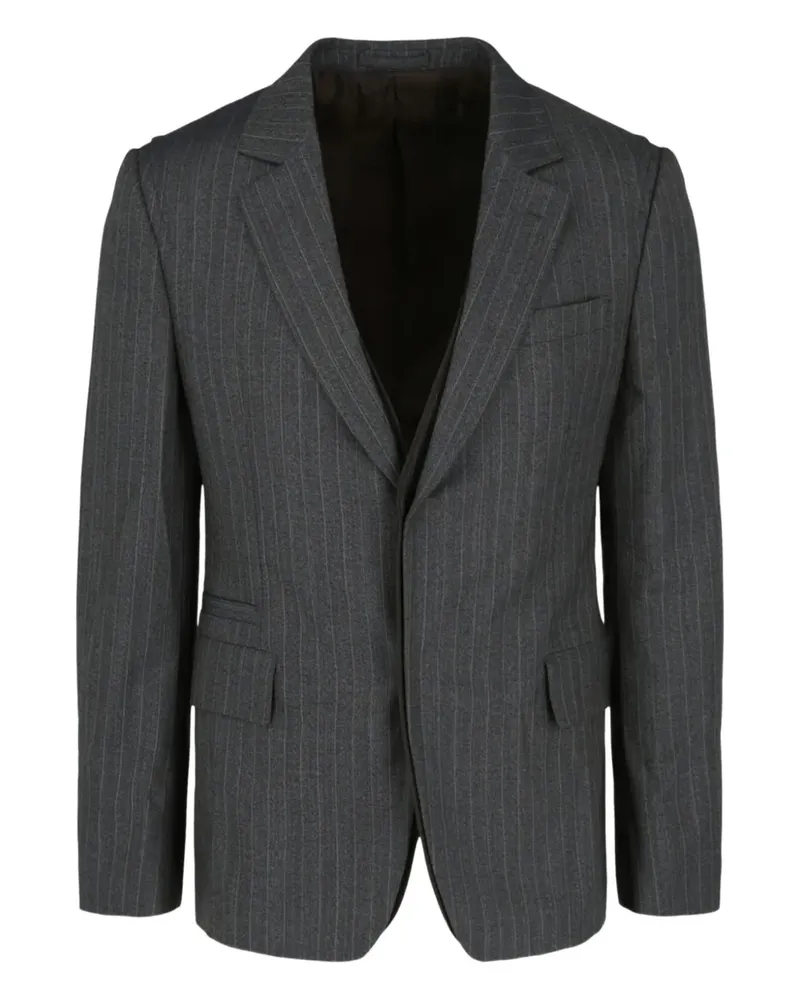 Ferragamo pinstripe buttoned jacket - Grau Grau