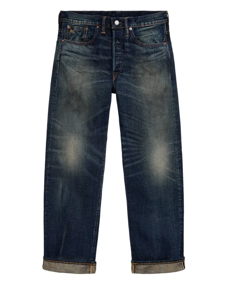 Ralph Lauren Gerade Jeans im Distressed-Look - Blau Blau