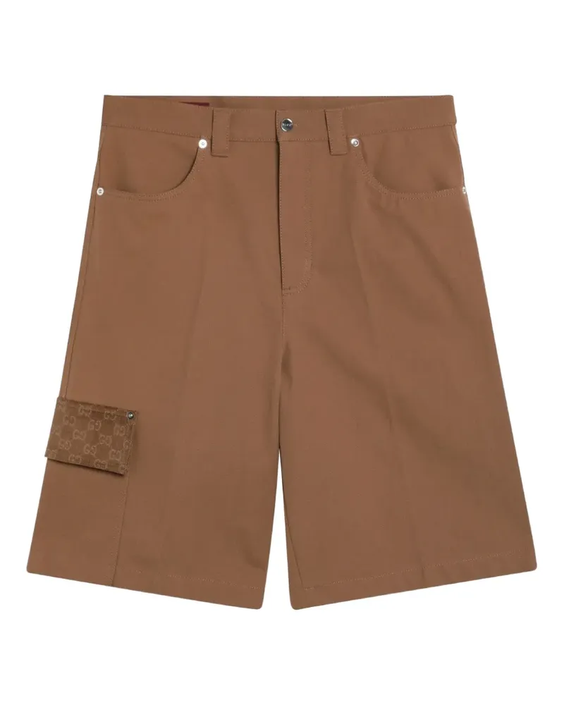 Gucci GG-motif multiple-pocket shorts - Braun Braun