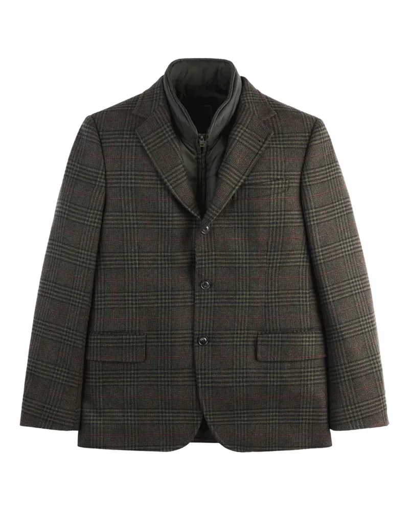 Fay plaid three-button blazer - Grün Grün