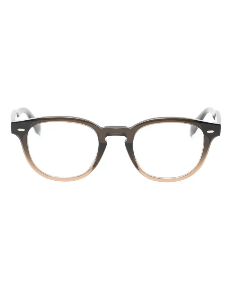 Oliver Peoples Brille mit rundem Gestell - Braun Braun
