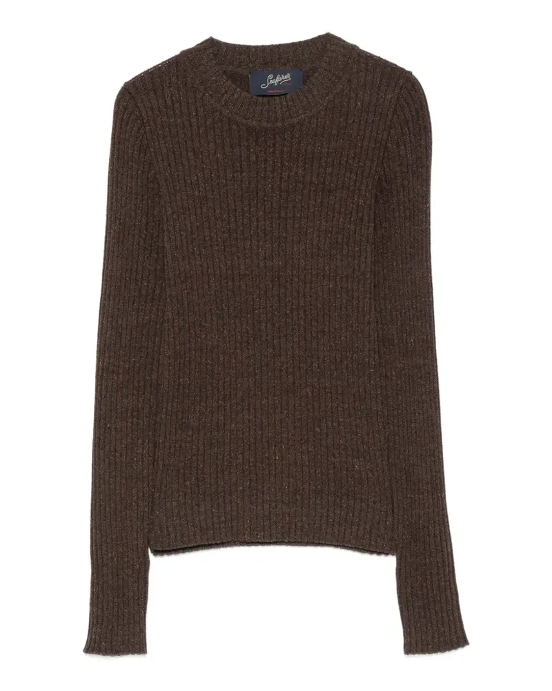 Seafarer Gerippter Strickpullover - Braun Braun