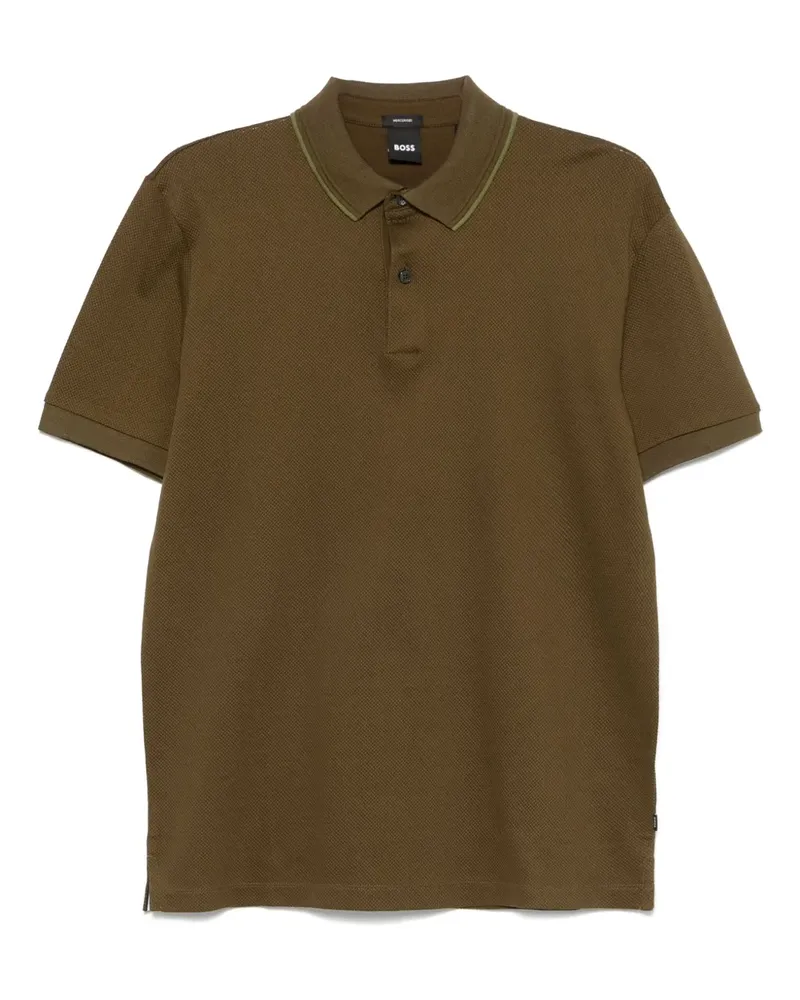 HUGO BOSS Strukturiertes Poloshirt - Grün Grün