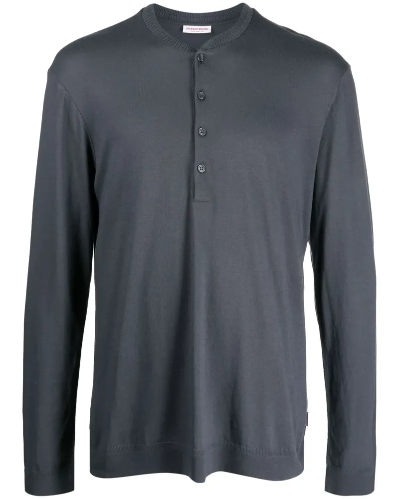 Orlebar Brown Klassisches Henley-Hemd - Grau Grau