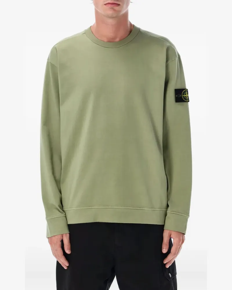 Stone Island crew-neck cotton sweatshirt - Grün Grün