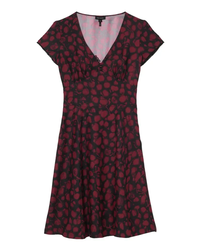 Marc Jacobs short-sleeve midi dress - Schwarz Schwarz