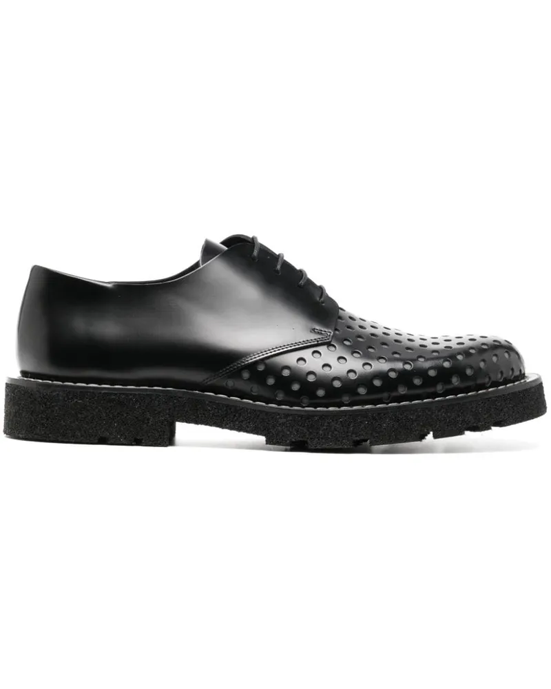 Paul Smith Derby-Schuhe mit perforiertem Detail Schwarz