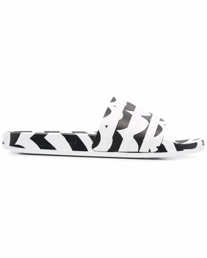 adidas Marimekko Adilette Pantoletten - Weiß Weiß