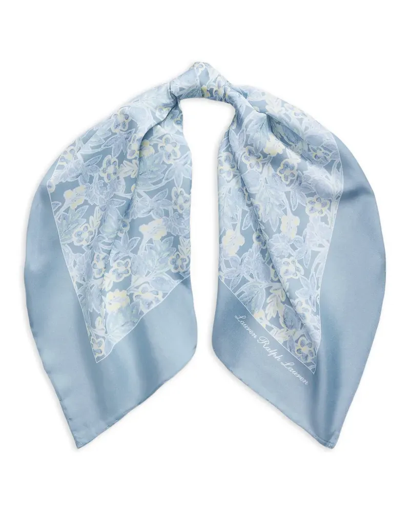 Ralph Lauren floral-print scarf - Blau Blau