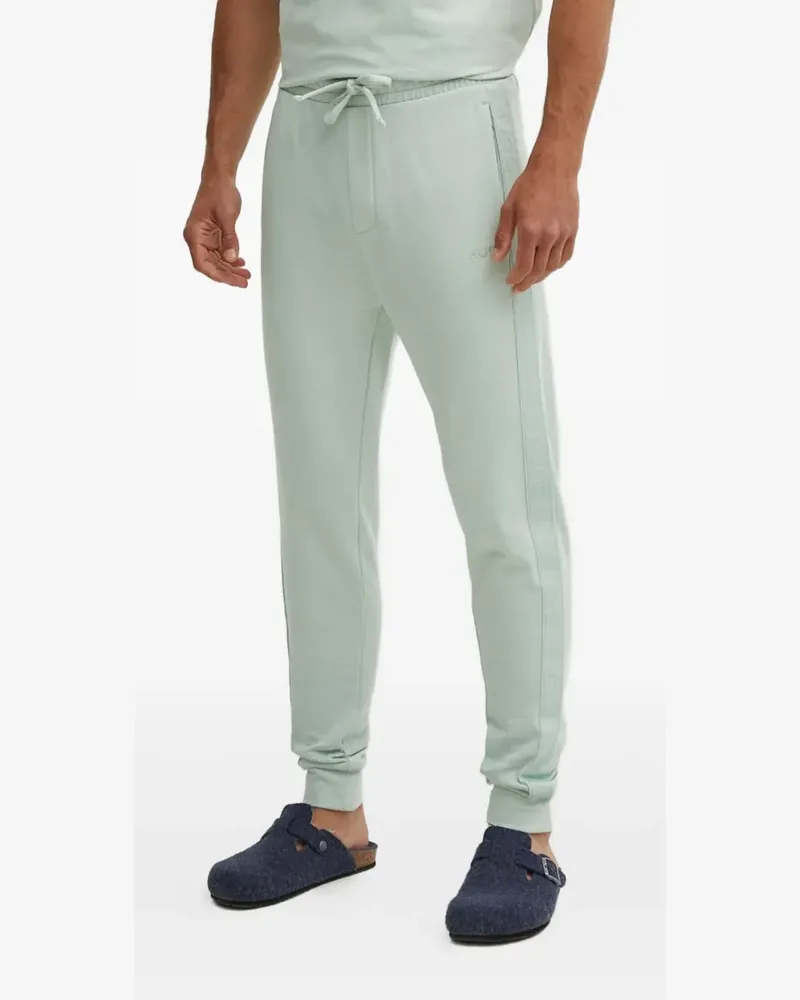 HUGO BOSS Hose mit Logo-Streifen - Grün Grün