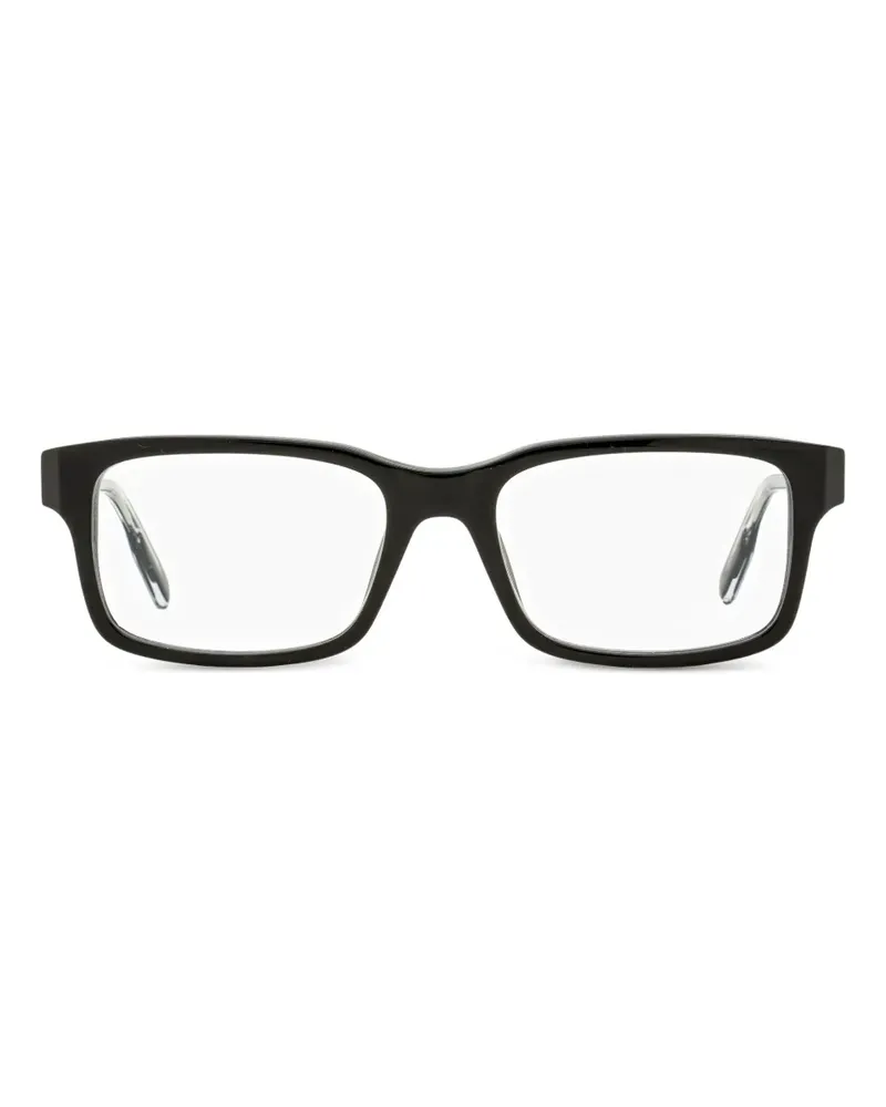 Ermenegildo Zegna Brille mit eckigem Gestell - Schwarz Schwarz