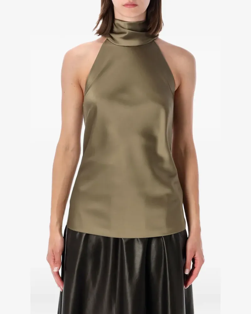 Ralph Lauren Neckholder-Top mit Schnürung - Grün Grün