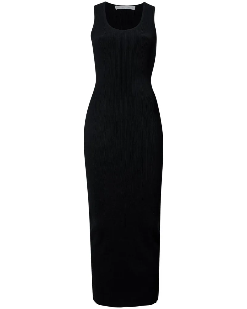 Proenza Schouler Geripptes Maxikleid - Schwarz Schwarz