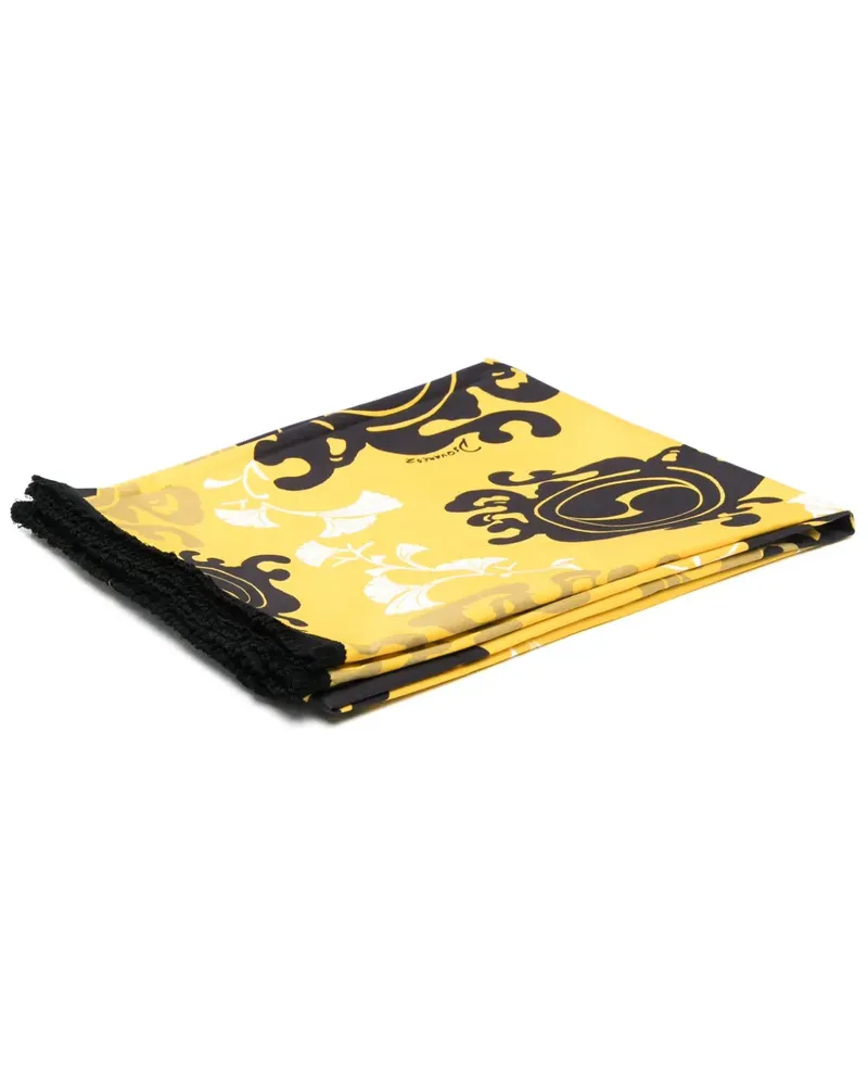 Dsquared2 Badetuch mit grafischem Print - Gelb Gelb