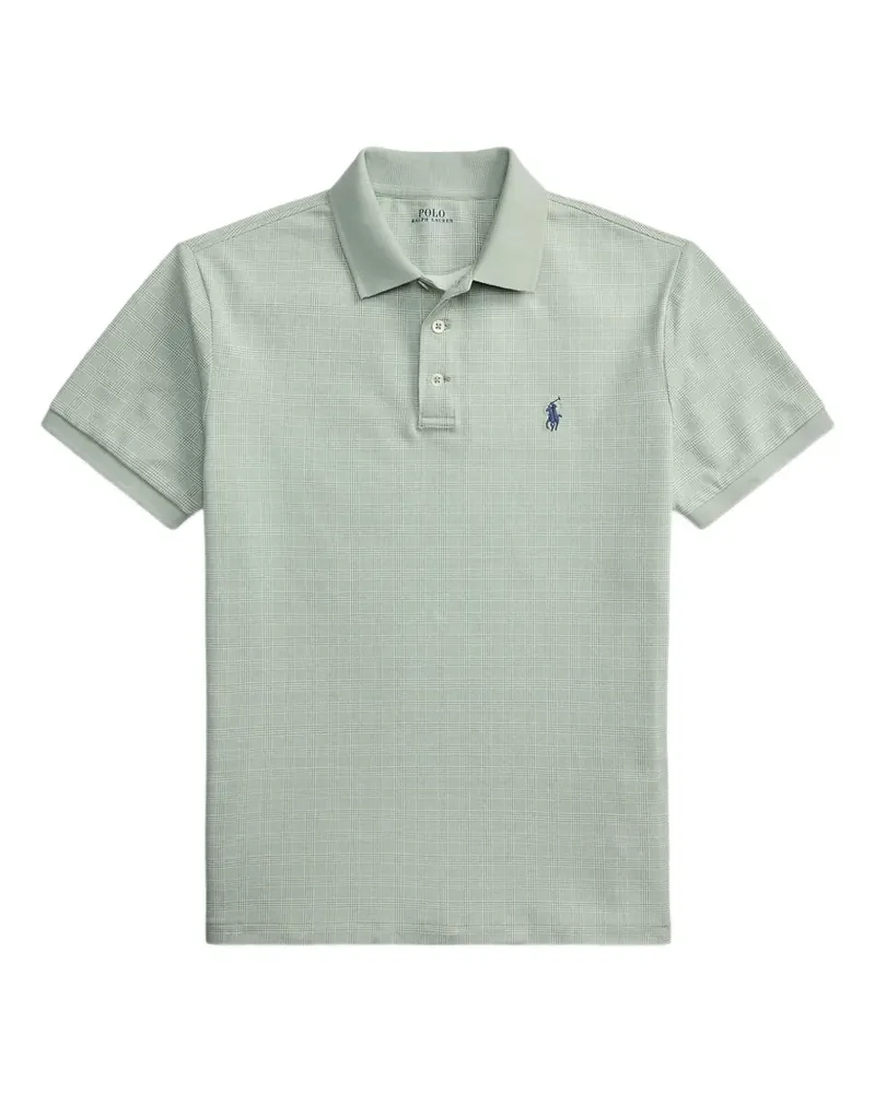 Ralph Lauren Glen-check embroidered-logo polo shirt - Grün Grün