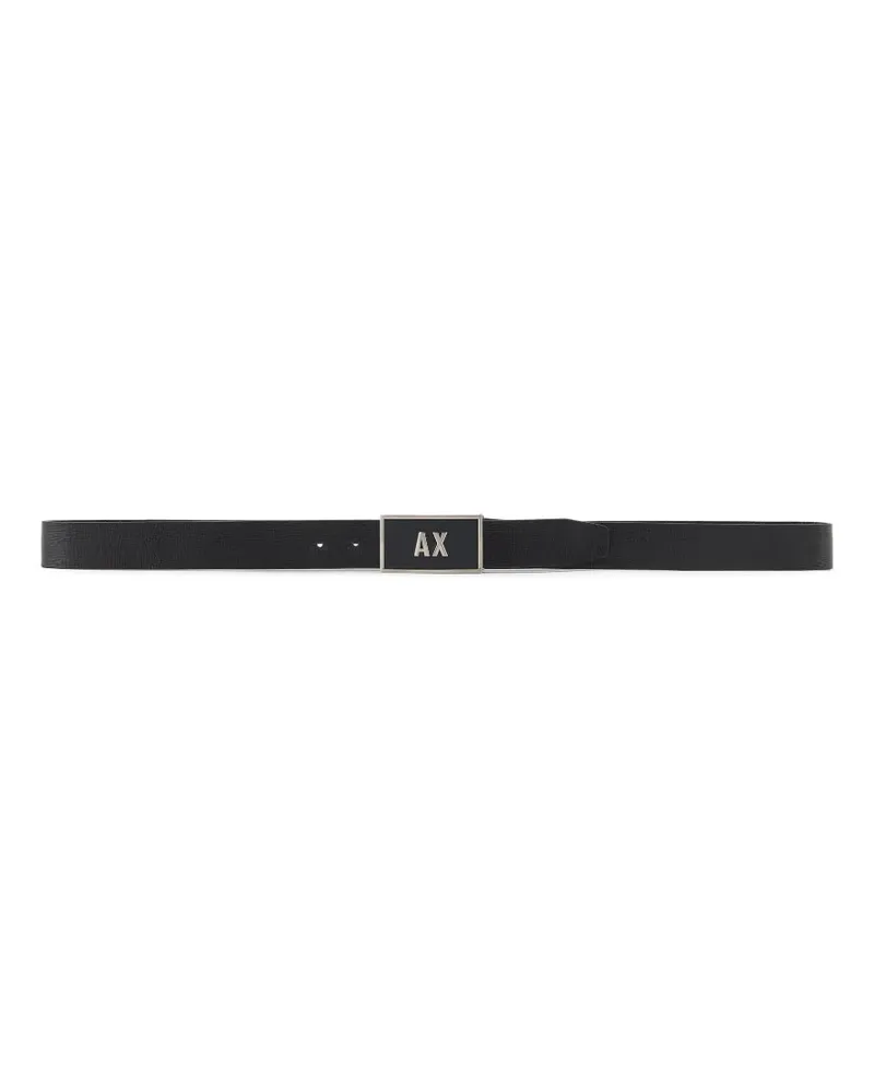 Armani Exchange Gürtel mit Logo-Schnalle - Schwarz Schwarz