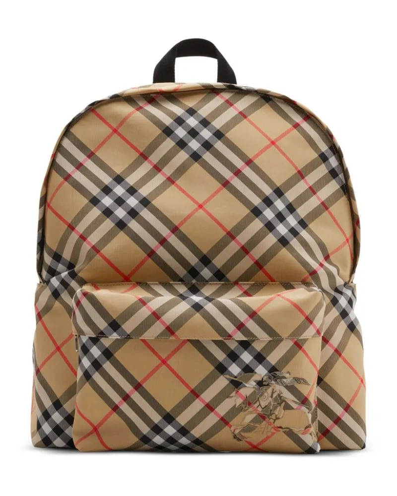 Burberry Rucksack mit Nova-Check Nude