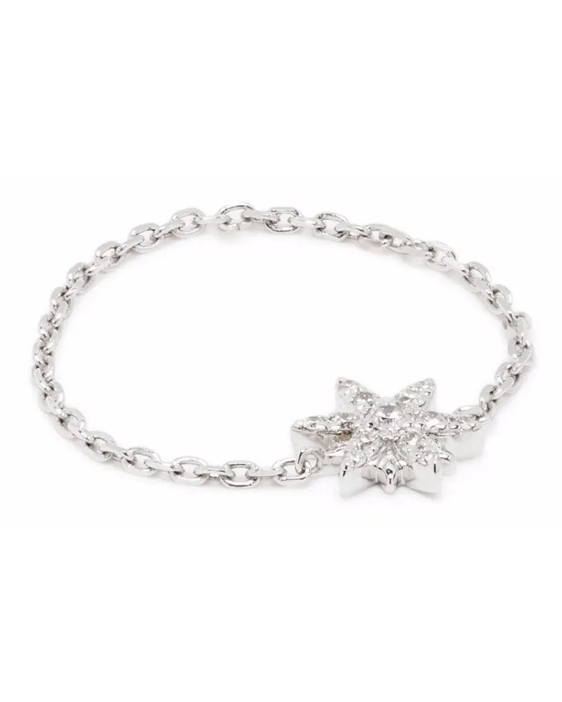 DJULA 18kt Weißgoldring mit Diamanten - Silber Silber