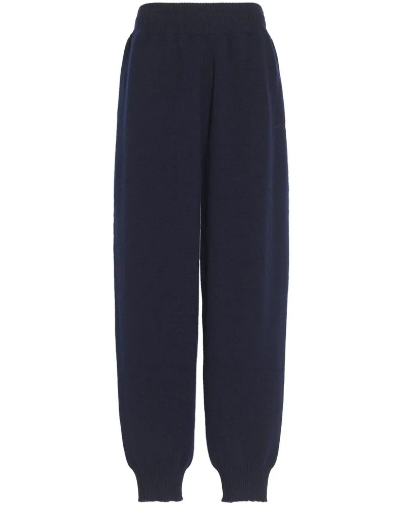 Barrie B Label Hose aus Kaschmir - Blau Blau